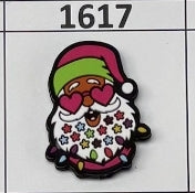 1617- Pink Santa Focal Bead