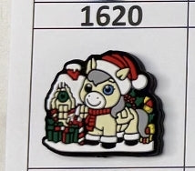 1620- Christnas Pony Focal Bead