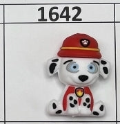 1642- 3D Dalmatian Focal Bead
