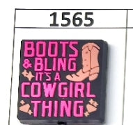1565- Cowgirl Thing Focal Bead