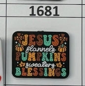 1681- Jesus Pumpkins Blessings Focal Bead