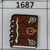 1687- Pocus Book Focal Bead