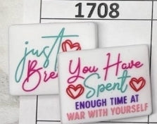 1708- Just Breathe Focal Bead