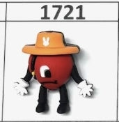 1721- 3D Bad Bun Focal Bead