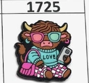 1725- Love Cow Focal Bead