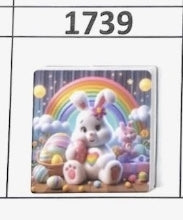 1739- Easter Bunny Focal Bead