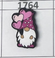 1764- Heart Gnome Focal Bead