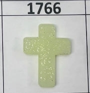 1766- Glitter Cross Focal Bead