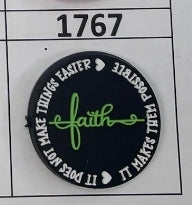 1767- Faith Focal Bead
