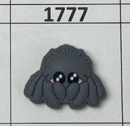 1777- Gray Spider Focal Bead