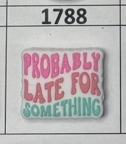 1788- Late for Something Focal Bead