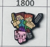 1800- Minecraft Focal Bead