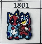 1801- Blue and Friend Focal Bead