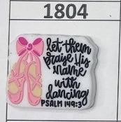 1804- President His Name with Dancing Focal Bead