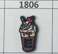 1806- Root Beer Float Focal Bead