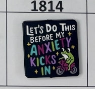 1814- Anxiety Kicks In Focal Bead