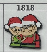 1818- Christmas Up Couple Focal Bead
