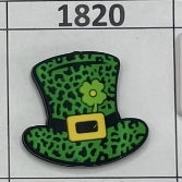 1820- Leopard St Patty Hat Focal Bead