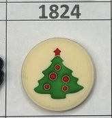 1824- Christmas Tree Sugar Cookie Focal Bead