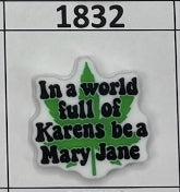 1832-Be A Mary Jane Focal Bead