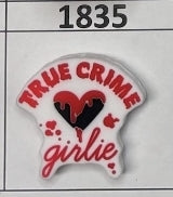 1835- True Crime Girlie Focal Bead