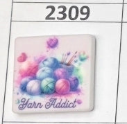 2309- Yarn Addict Focal Bead