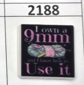 2188- I Own a 9mm Crochet Focal Bead