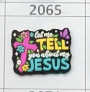 2065- Tell You About My Jesus Focal Bead