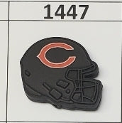 1447- Bear Helmet Focal Bead