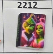 2212- Grinc Couple Book Focal Bead