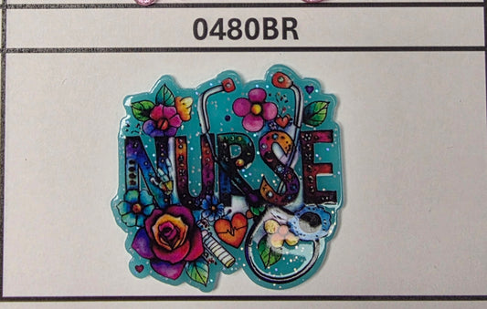0480BR- Floral Nurse