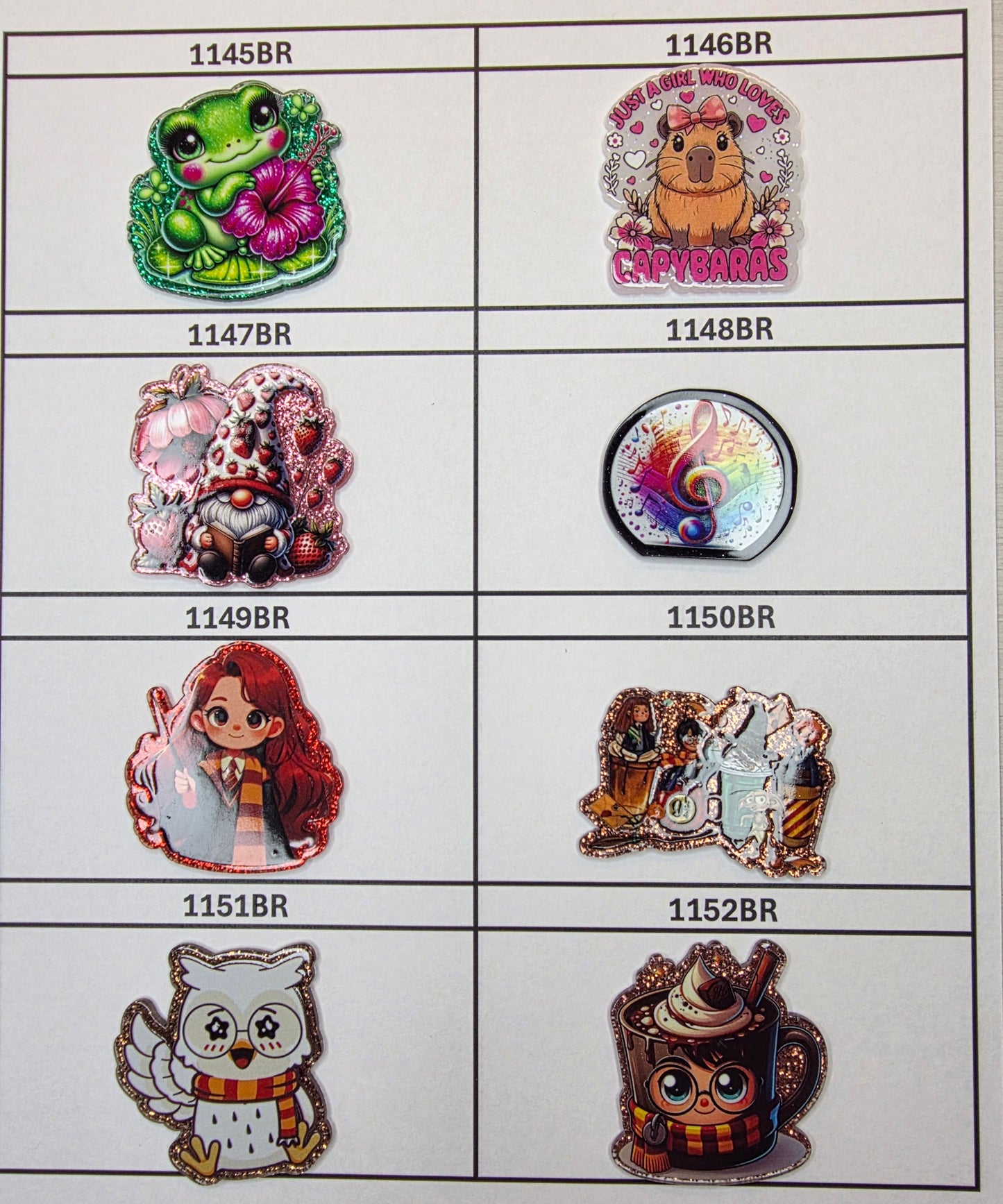 Acrylic Flatback Catalog