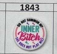 1843- Innee Bitch Focal Bead