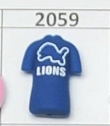 2059- Lion Jersey Focal Bead