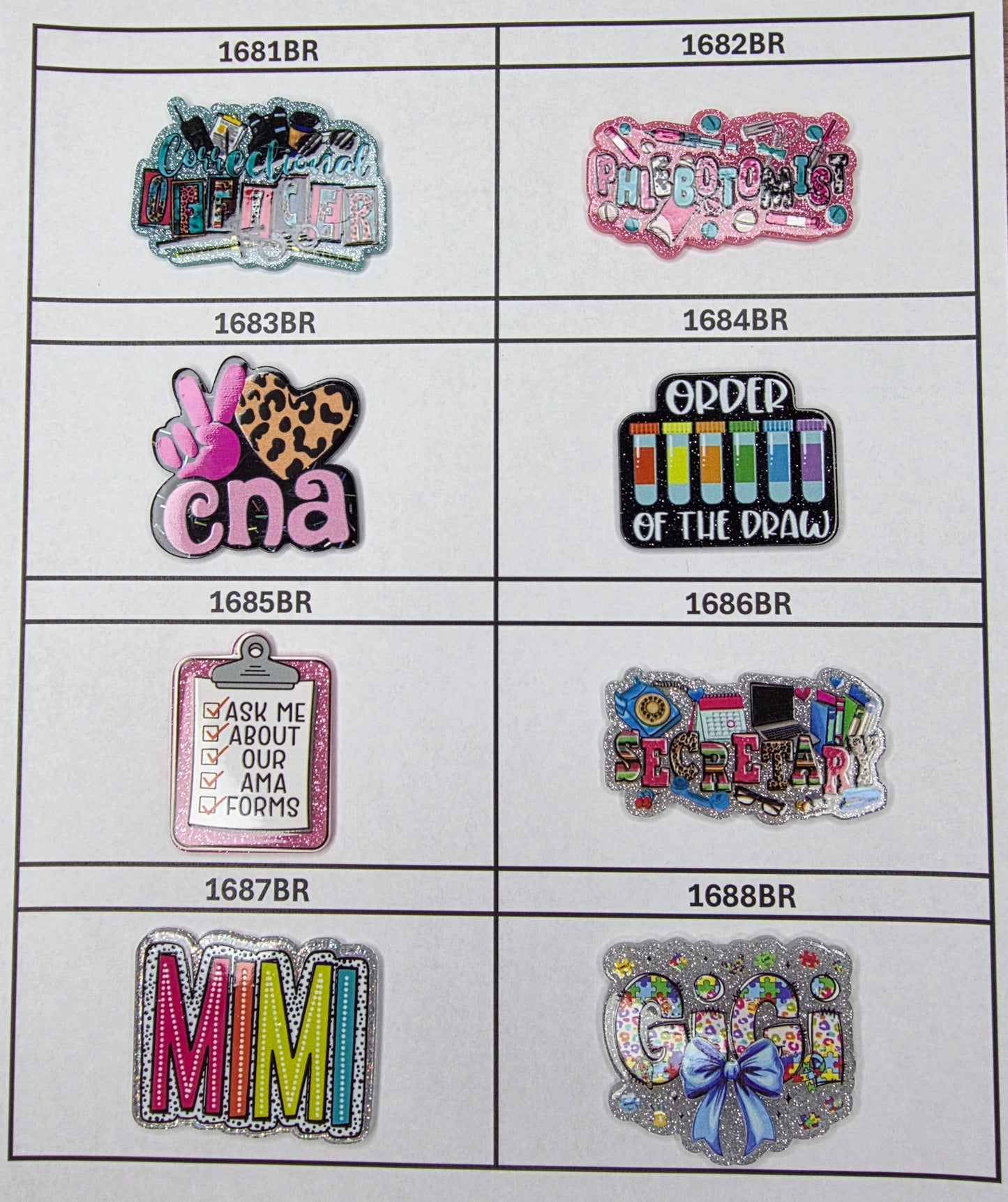 0000- Acrylic Flatback Catalog