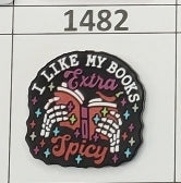 1482- Books Extra Spicy Focal Bead