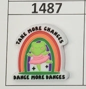 1487- Dance More Dances Focal Bead