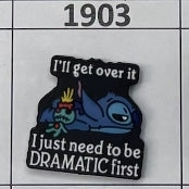 1903- Blue Guy Dramatic Focal Bead