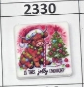 2330- Is this Jolly Enough Focal Bead