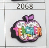 2068- Teacher Apple Focal Bead