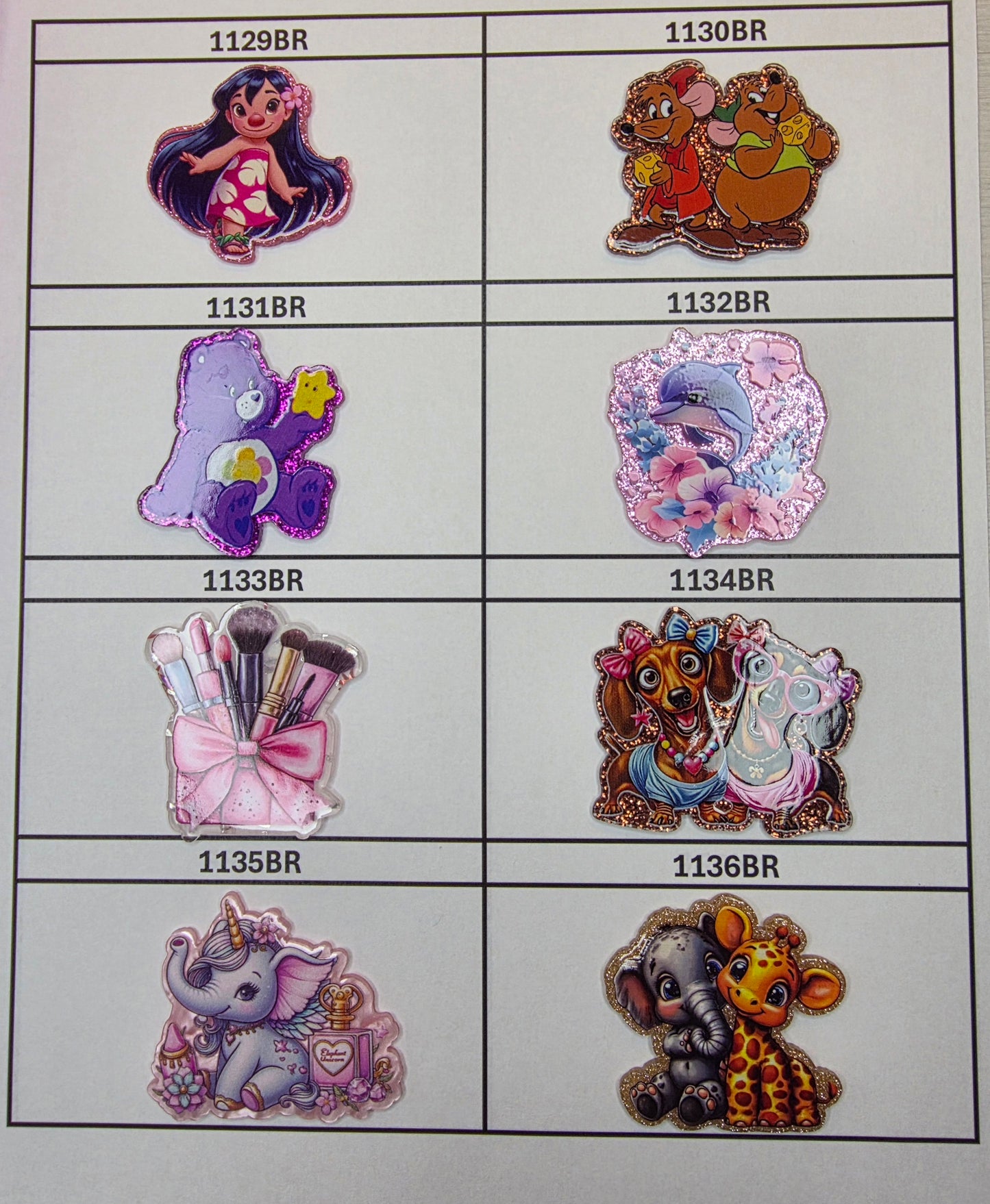 Acrylic Flatback Catalog