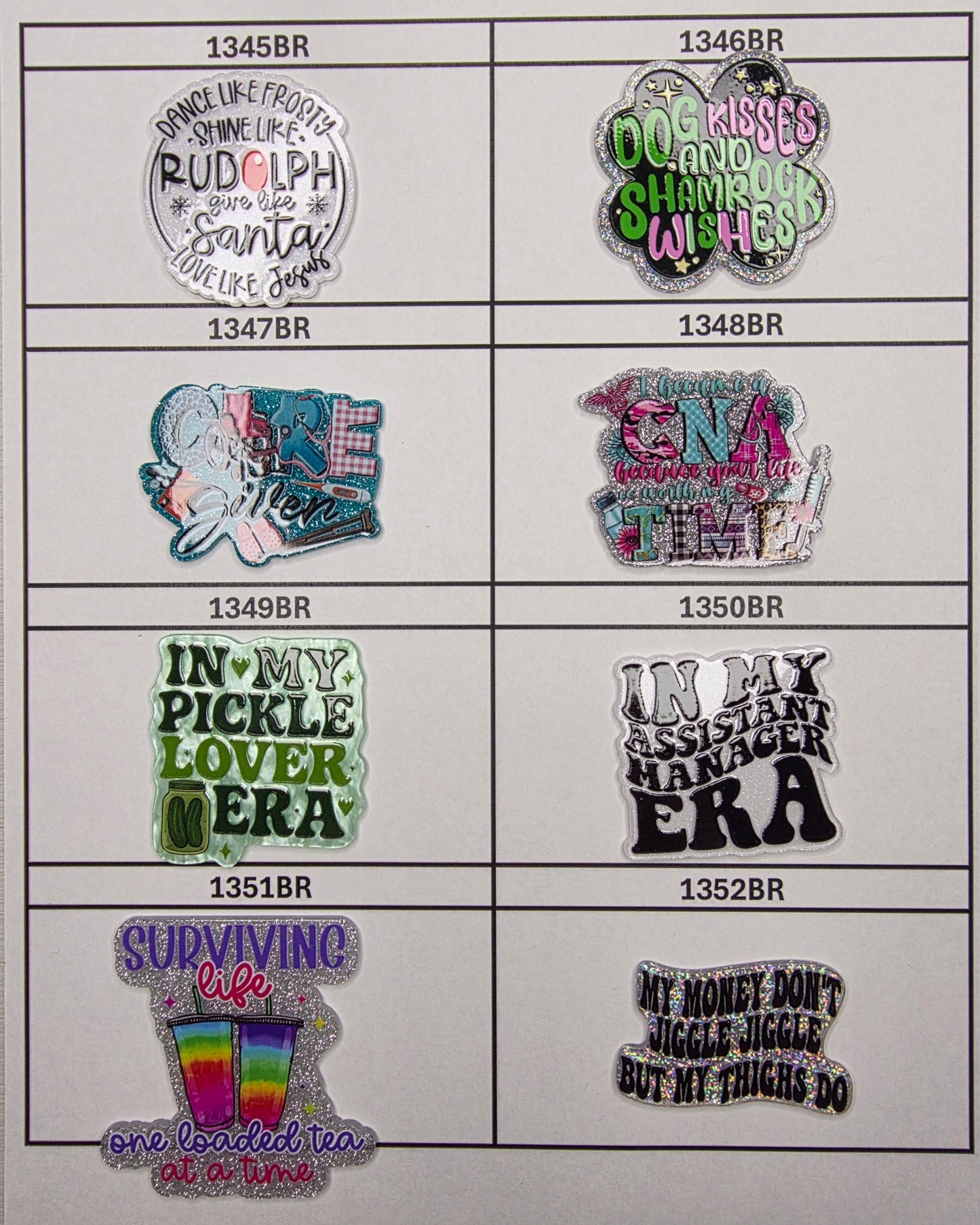 0000- Acrylic Flatback Catalog