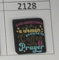 2128- Powered by Coffee & Prayer Focal Bead