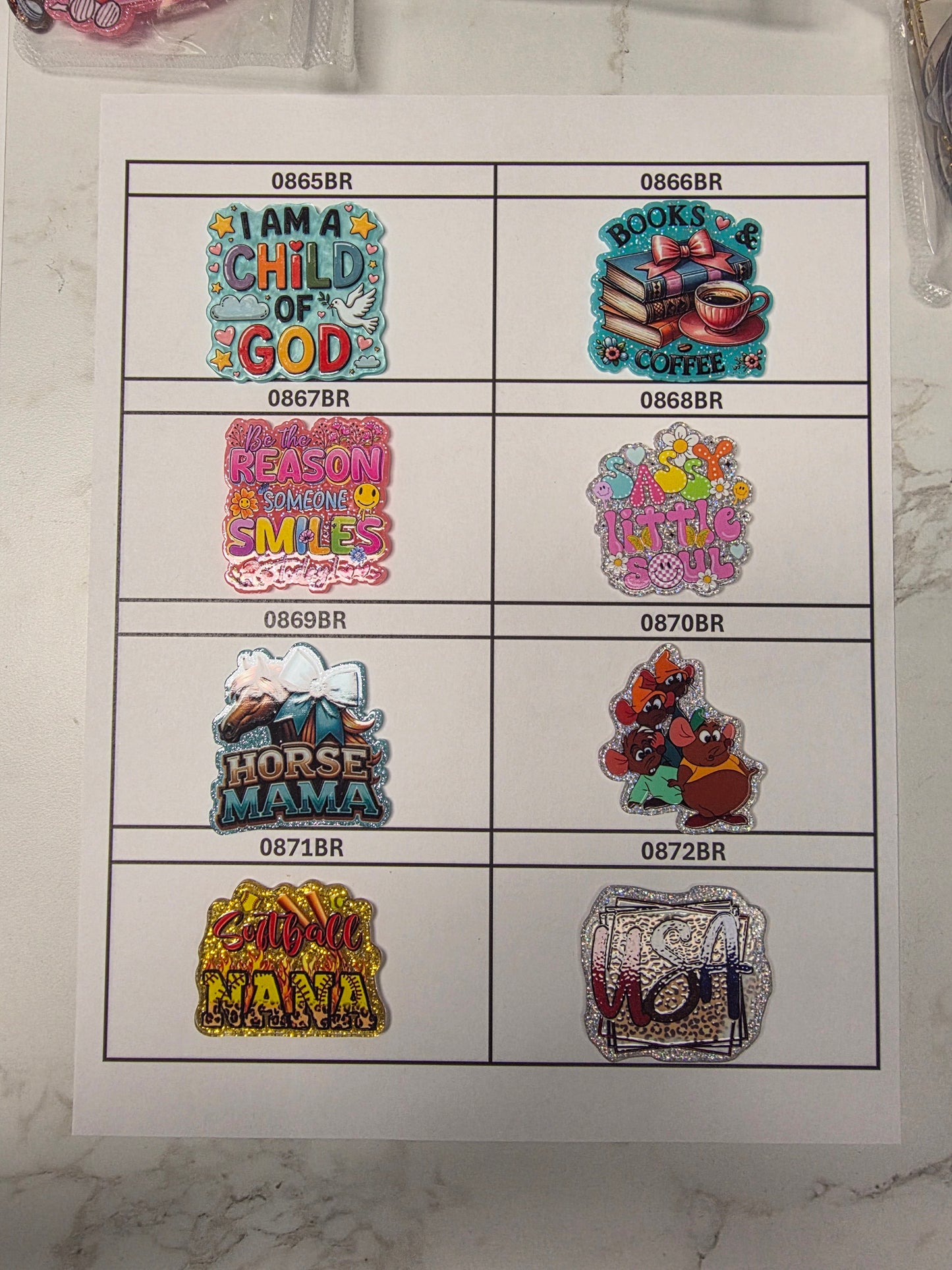 Acrylic Flatback Catalog