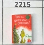 2215- Grinc Stole Christmas Book Focal Bead