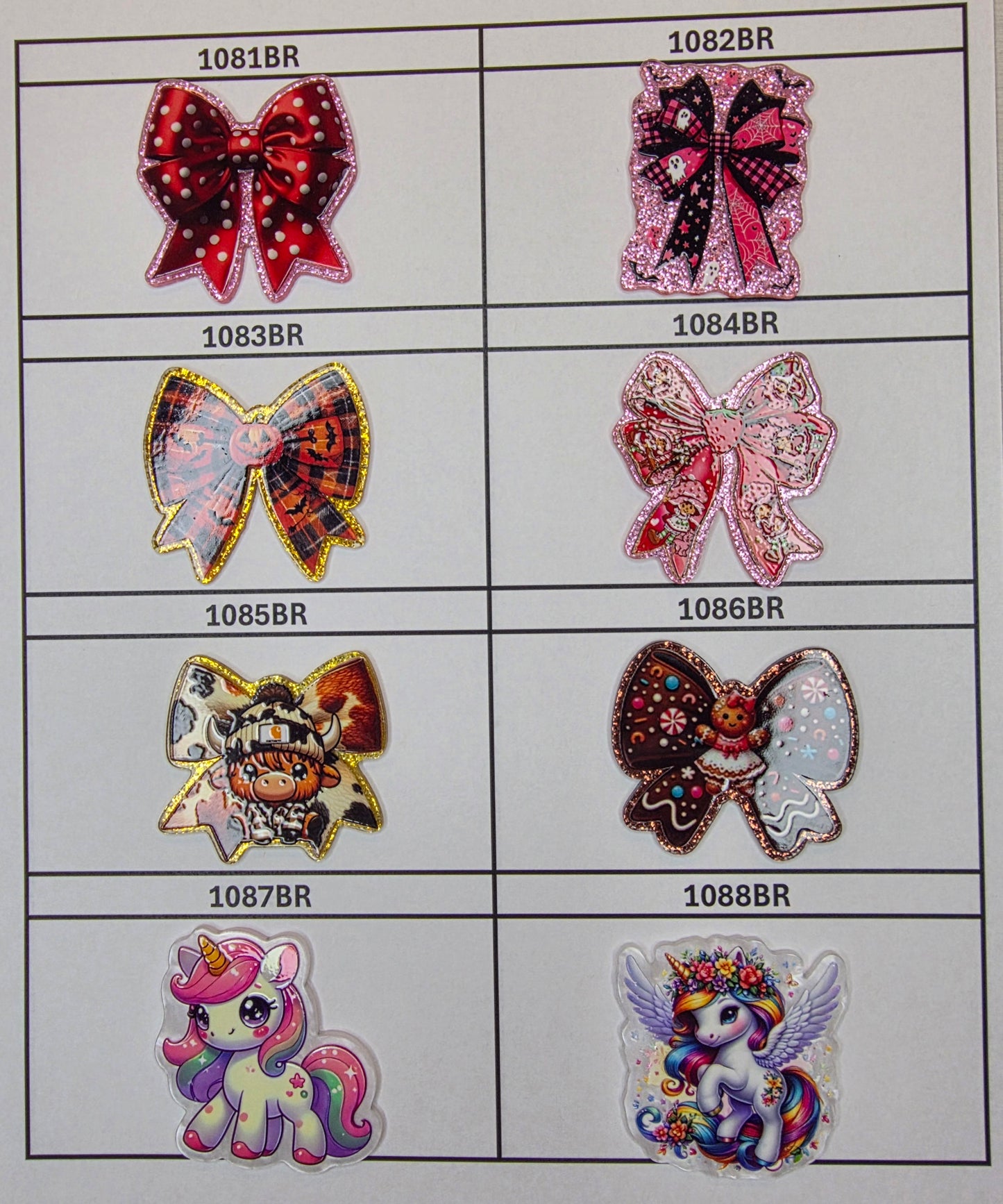 Acrylic Flatback Catalog