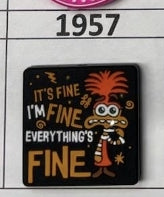1957- Everythings Fine Anxiety Focal Bead