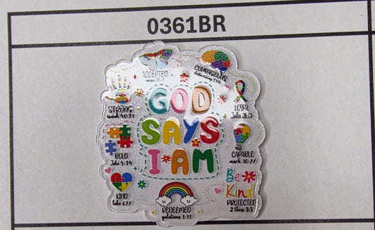 0361BR God Says I Am