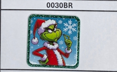 0030BR Green Guy Santa