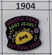 1904- Lettuce Taco Bout Jesus Focal Bead